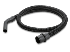 Suction hose with bend, NT, DN 35, length 2.5 m, clip 1.0, bayonet 1.0