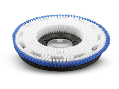 Shampooing brush, medium-soft, blue / white, 430 mm